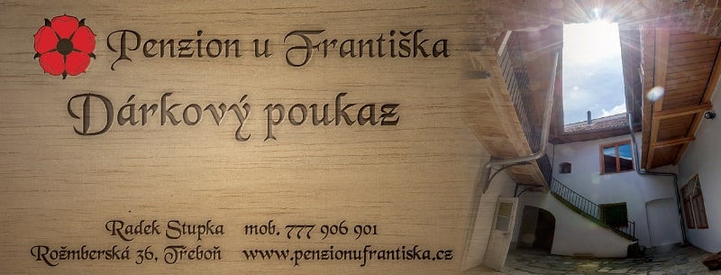 Dárkový poukaz Penzion u Františka